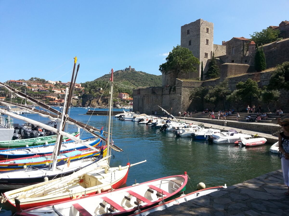 Collioure haven en fort, vroeger koninklijk paleis